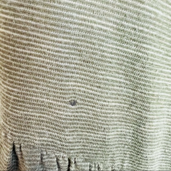 Olive Green Embroidered Crochet Peplum Long Sleeve Blouse - Picture 8 of 8